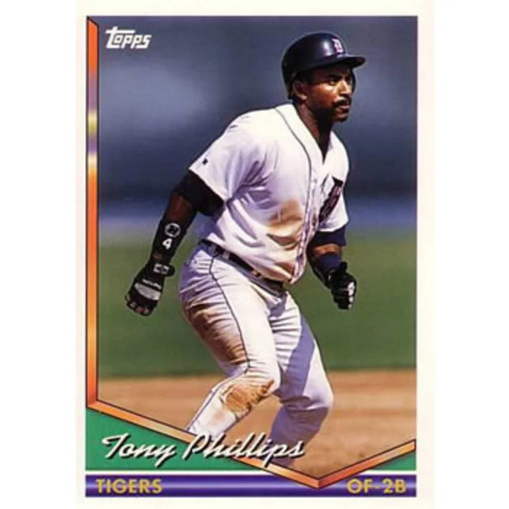 1994 Topps Tony Phillips # 48 Detroit Tigers
